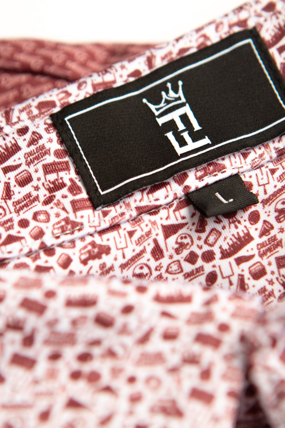 The Tailgater polo by Fore Horsemen, neck label