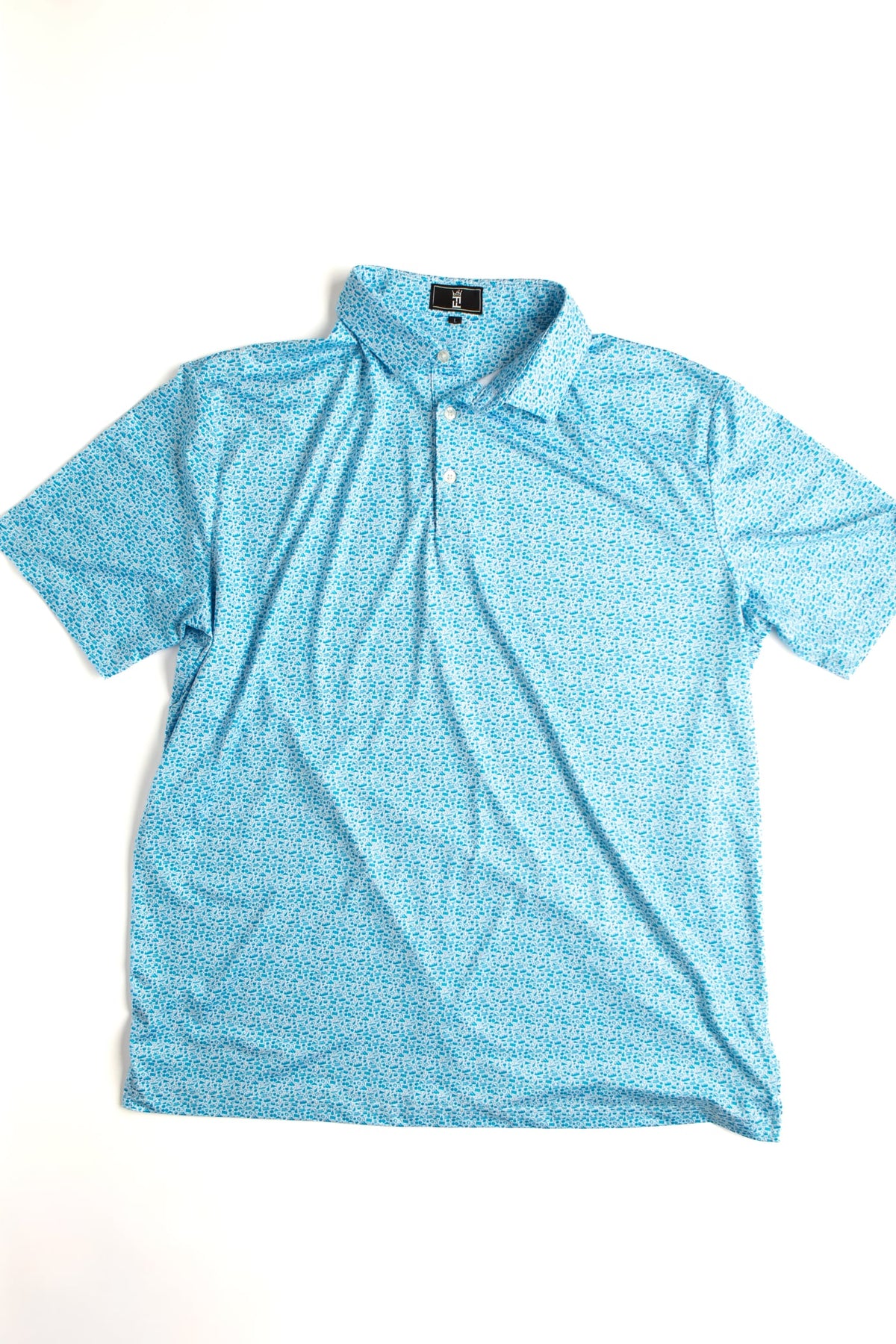 The Tradition polo by Fore Horsemen, flat lay