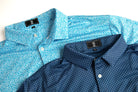 Navy Script polo by Fore Horsemen, with The Tradition