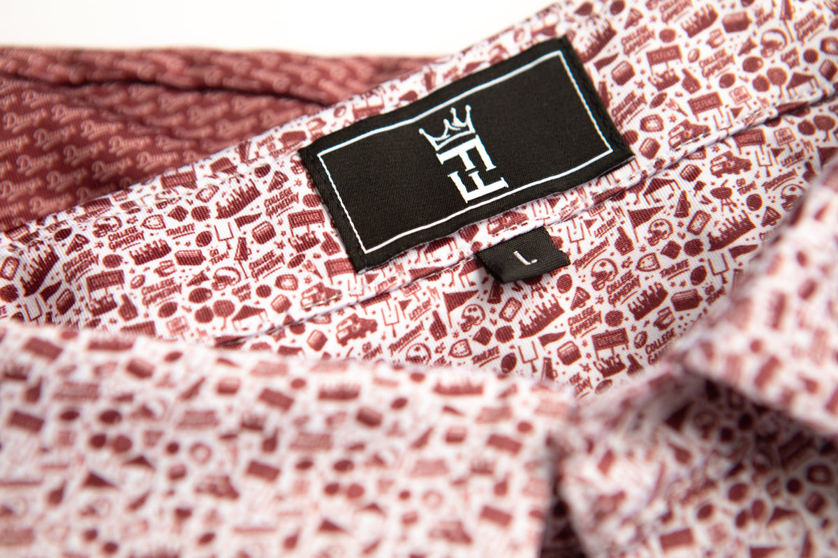 The Tailgater polo by Fore Horsemen, neck label