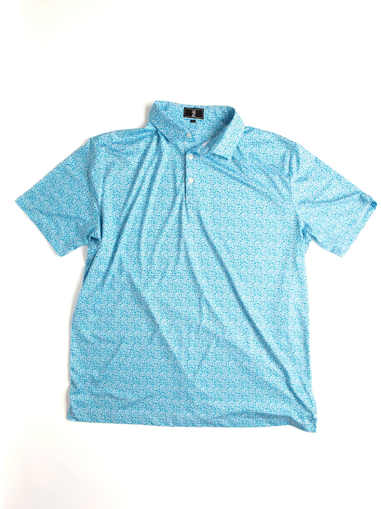 The Tradition polo by Fore Horsemen, flat lay